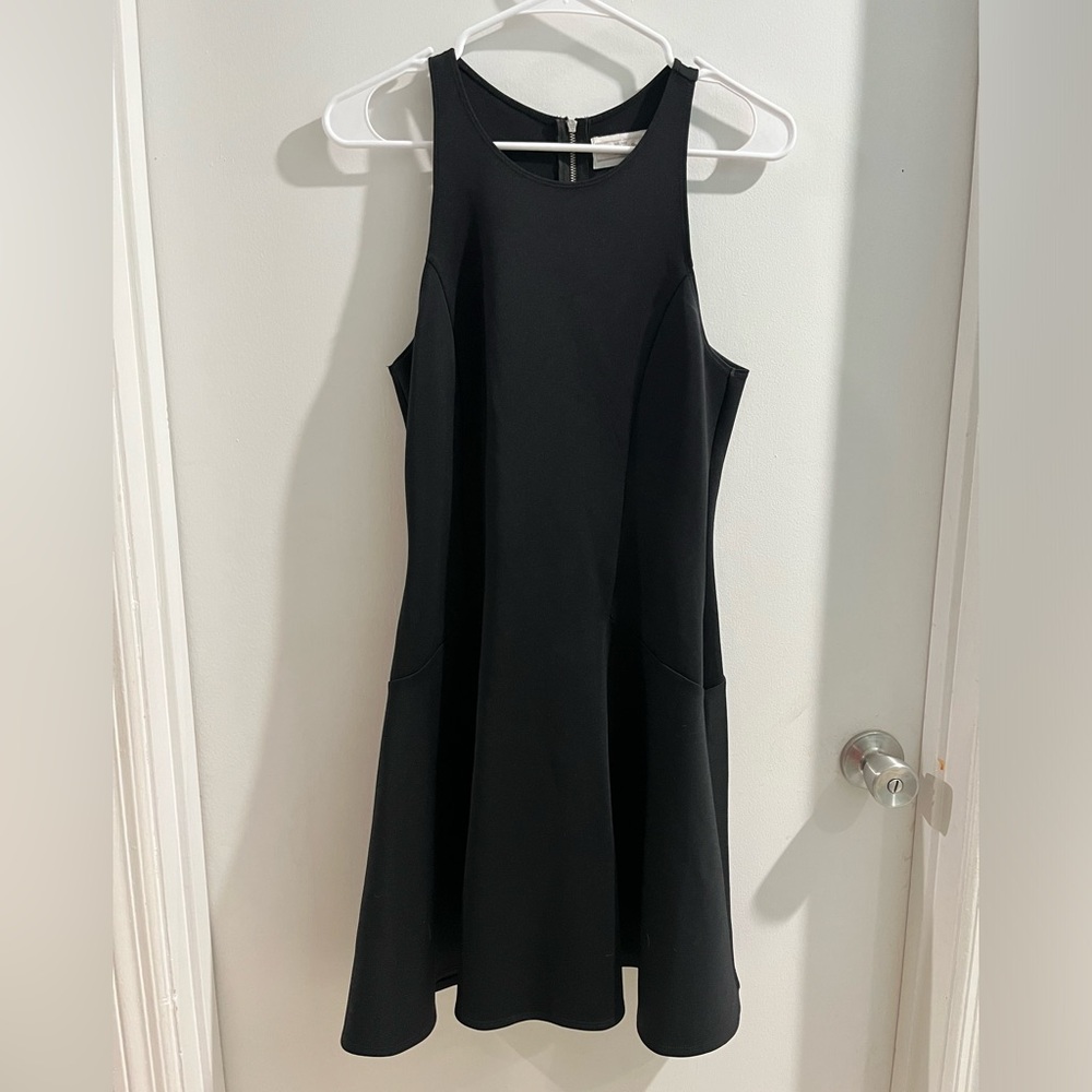 Abercrombie & Fitch Black Sleeveless A-Line Dress, size large